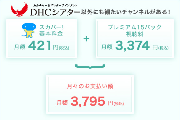 DHCシアター以外にも観たいチャンネルがある！